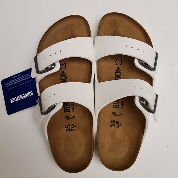 New Birkenstock Arizona White Sandals 35 - Picture 2 of 5